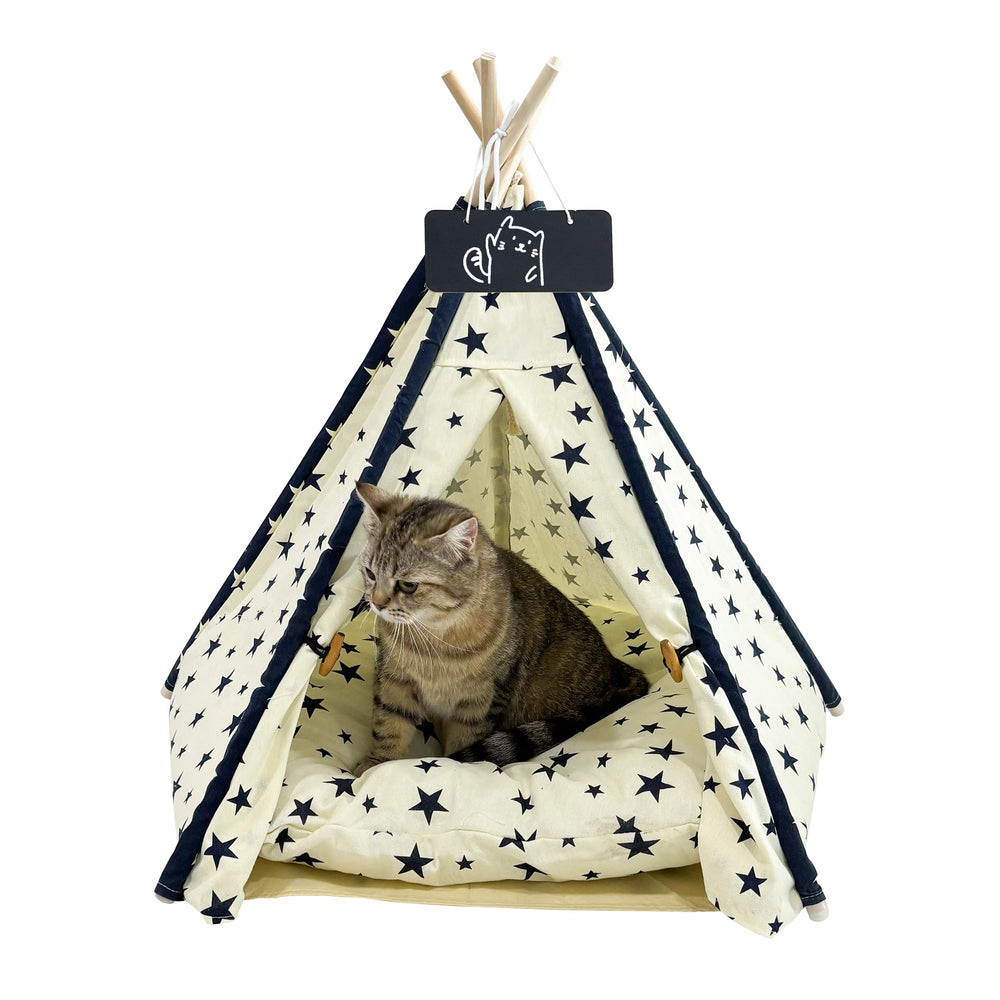 Tipi para mascotas MHL.CXG con lona lavable y refugio cómodo