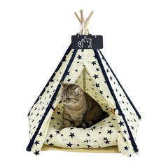 Tipi para mascotas MHL.CXG con lona lavable y refugio cómodo