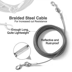 Mi Metty cable para perros con recubrimiento reflectante y visibilidad