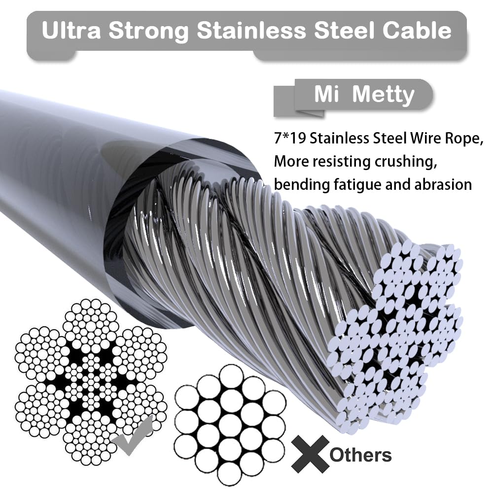 Mi Metty cable tie-out para perros grandes soporta hasta 125 libras en exterior.