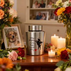 Urna para perros de 60 libras con espacio para cenizas