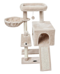 MIAO PAW torre-gato con hamaca, refugio suave para dormir y observar.