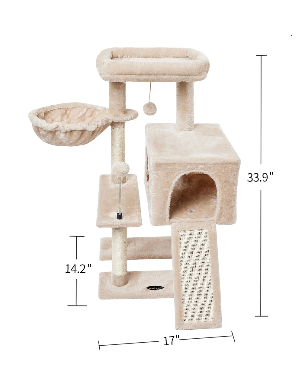 MIAO PAW kit-montaje incluido, instrucciones y herramientas para montaje sencillo.