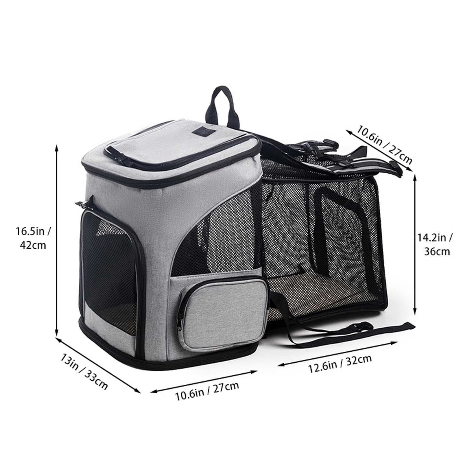 Miaoaws Mochila Gato Transpirable: malla 4 lados para flujo de aire