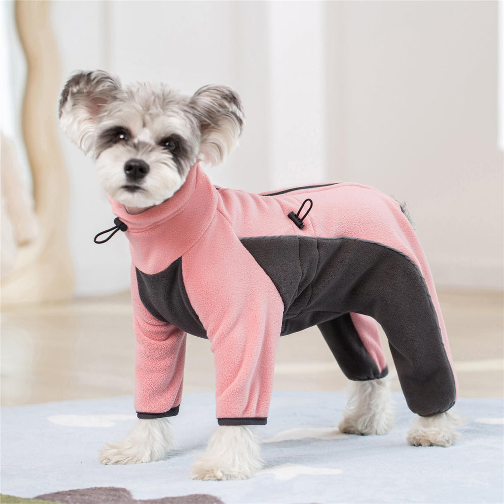 Abrigo polar Miaododo para perro, cuello alto, protección contra el viento