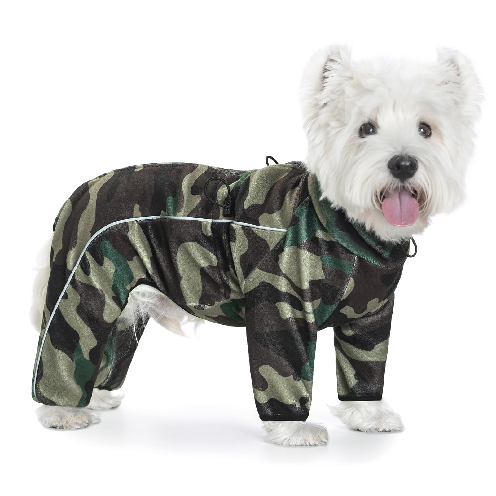 Miaododo abrigo forro polar para perro camuflaje cálido y cómodo