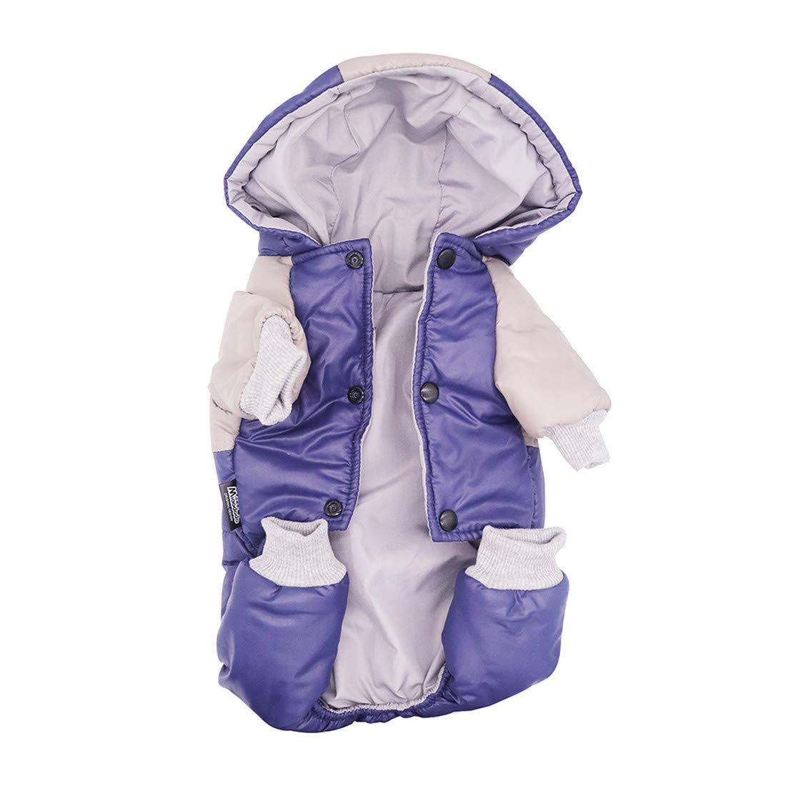 Miaododo manto de invierno para perro mediano con capucha, cómodo y seguro en frío.