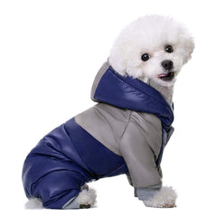Miaododo manto de invierno para perro pequeño con capucha, mantiene al animal cálido durante paseos.