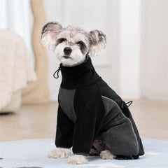 Miaododo pijama para perro con patas, cobertura total y comodidad.