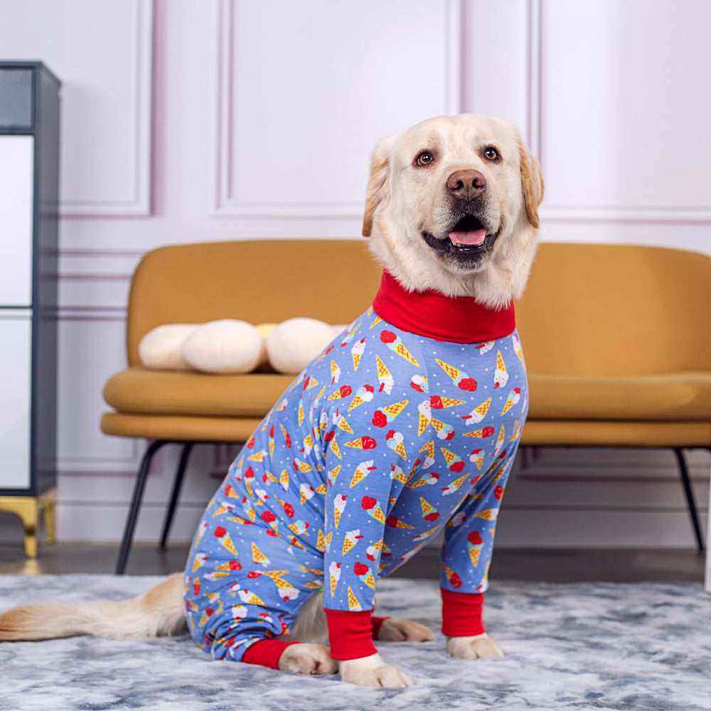 Miaododo traje recuperación para perro manga larga: cobertura completa para piel sensible.
