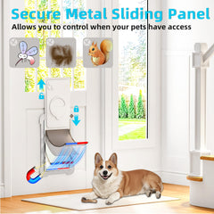 Panel deslizante de metal Miaotong para controlar el acceso.