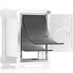 MIAOTONG Puerta para gatos en pared, vista frontal, ajuste perfecto para felinos pequeños.