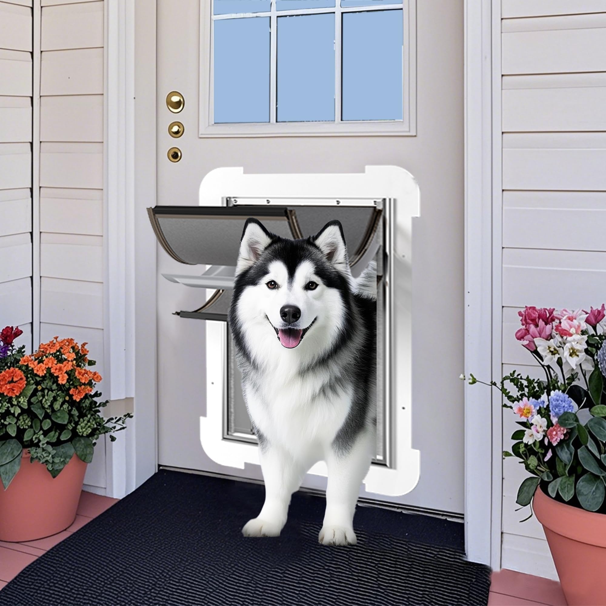 MIAOTONG puerta para mascotas hasta 100 kg