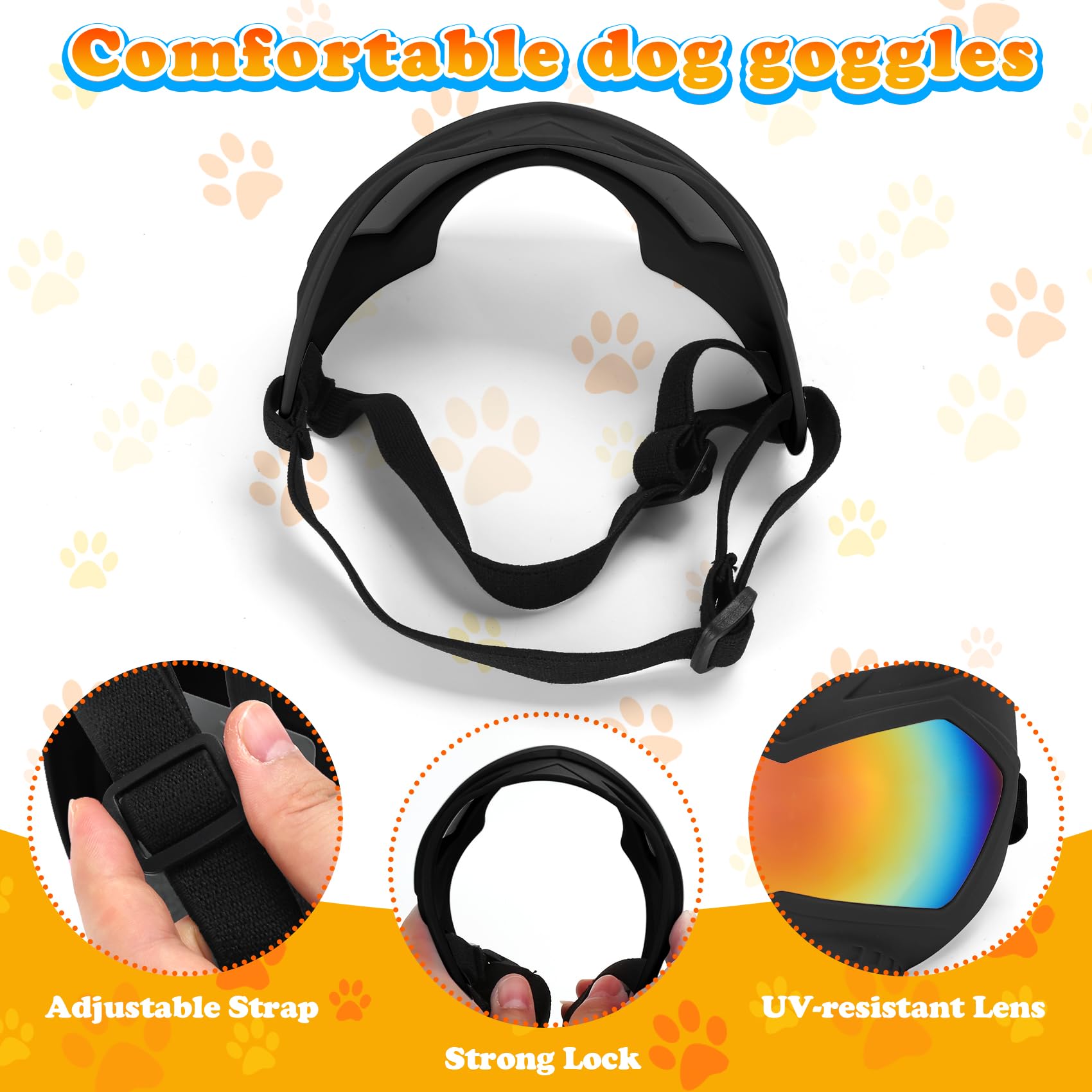 Micnaron gafas para perros uso exterior diario, comodidad constante