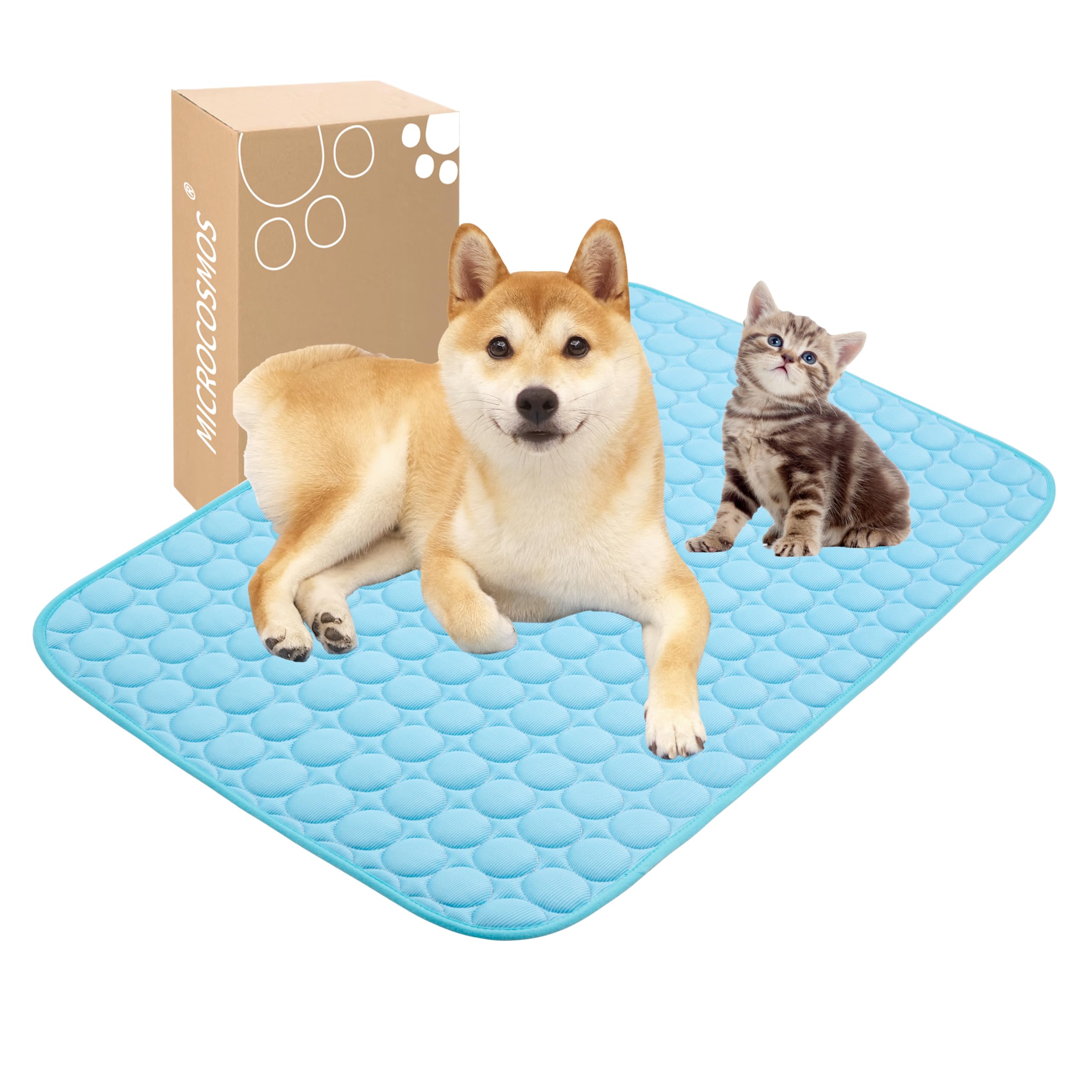 MICROCOSMOS estera refrigerante con absorción de agua para verano y mascotas.