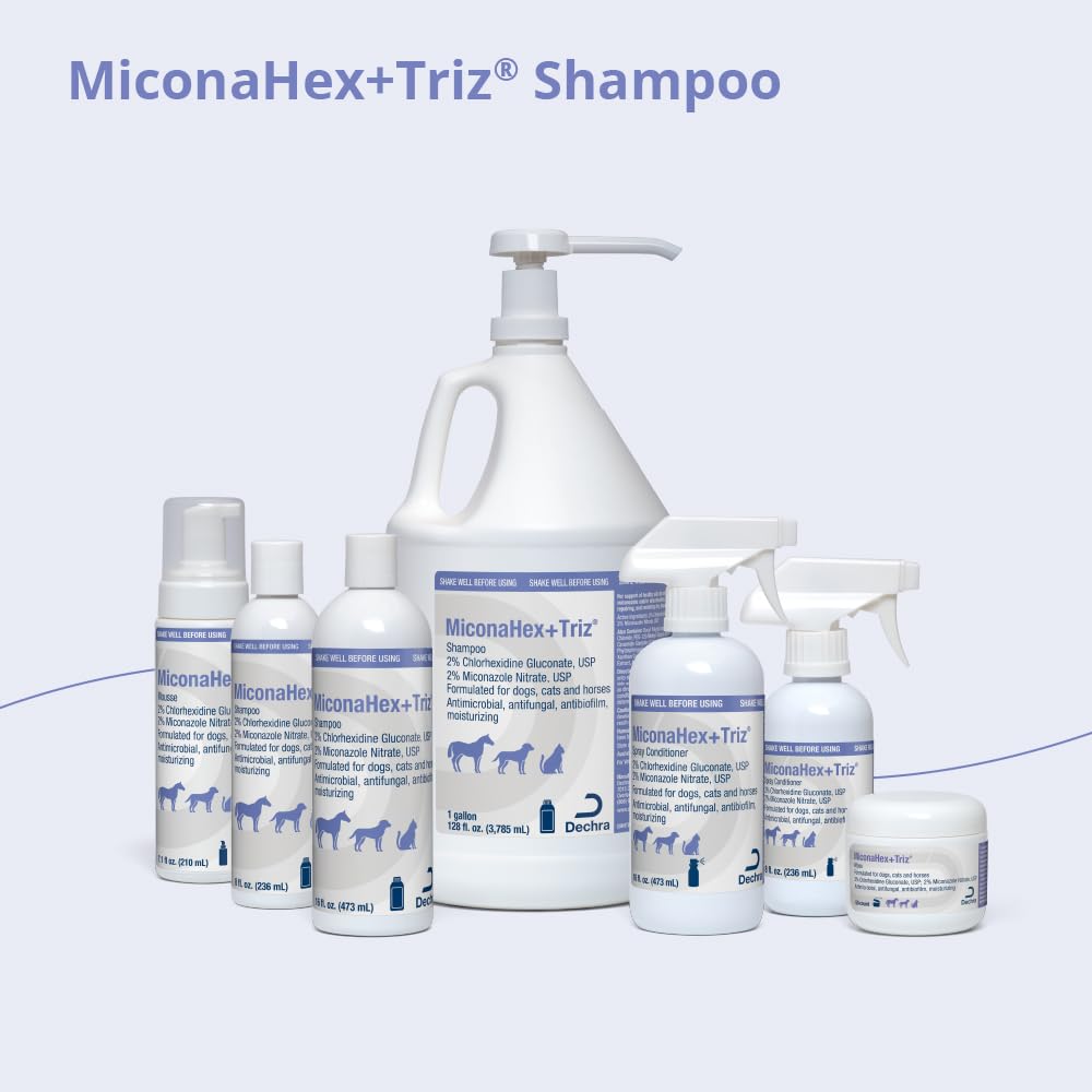 MiconaHex+Triz champú sin-olor, ideal para mascotas sensibles.