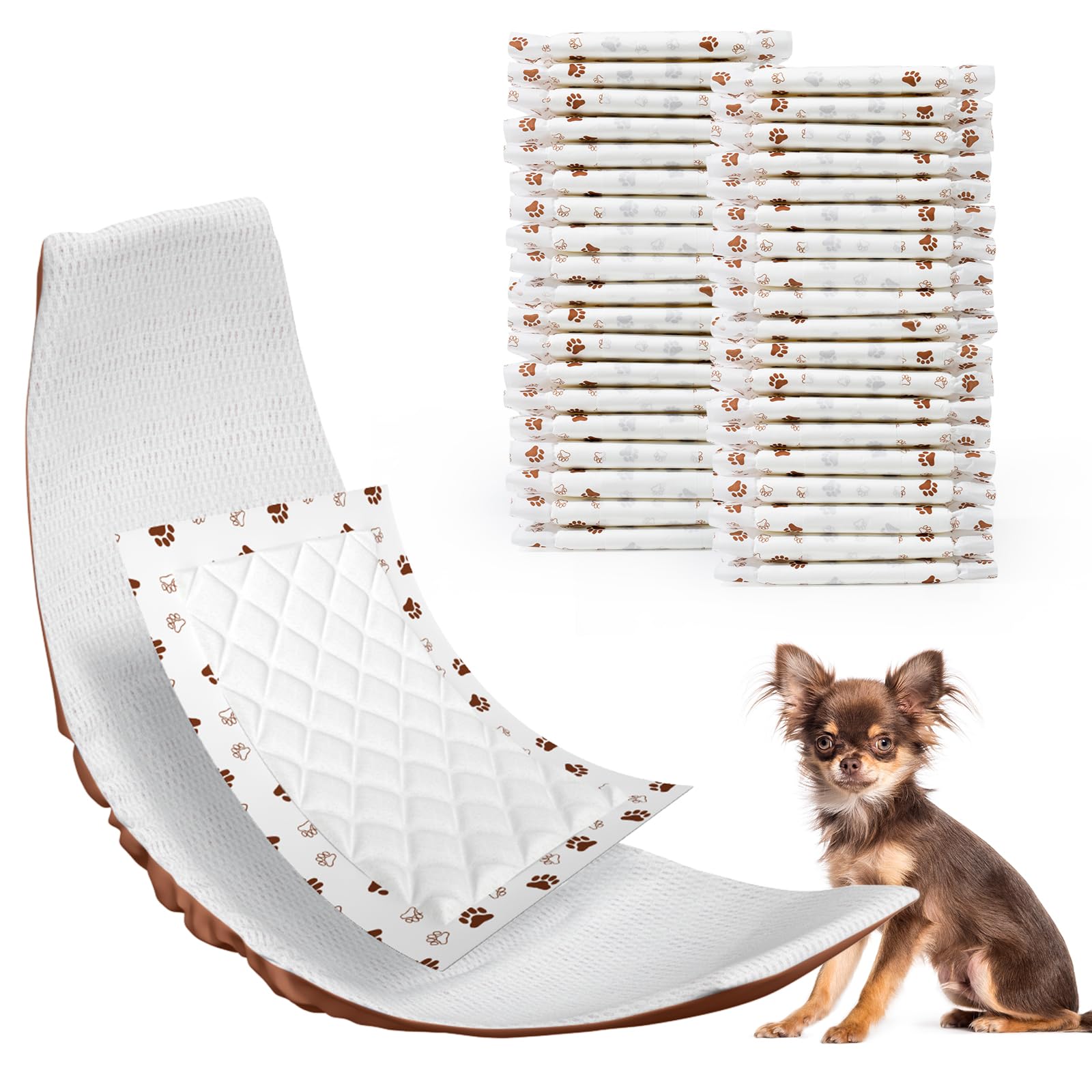 MICOOYO liner para perros, empaque XS de 100 unidades, protege contra fugas diario.