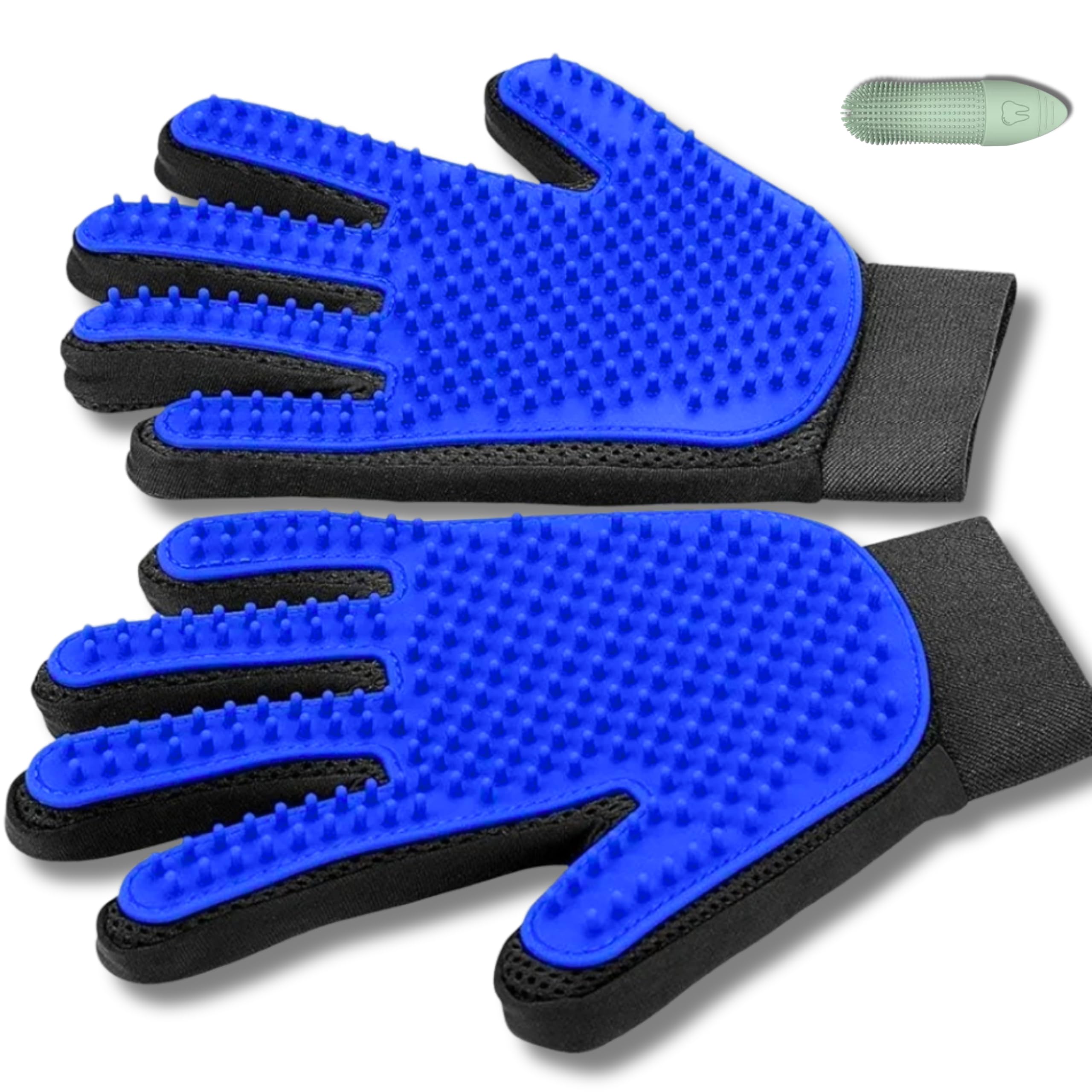 Guantes Micor para eliminar pelo de perro con masaje suave.