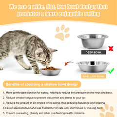 MicoSim plato gatos multifuncional para agua y comida conserve sabor.