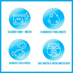 MICROBE-LIFT Gravel & Substrate Cleaner en acuario, agua clara y sustrato limpio.