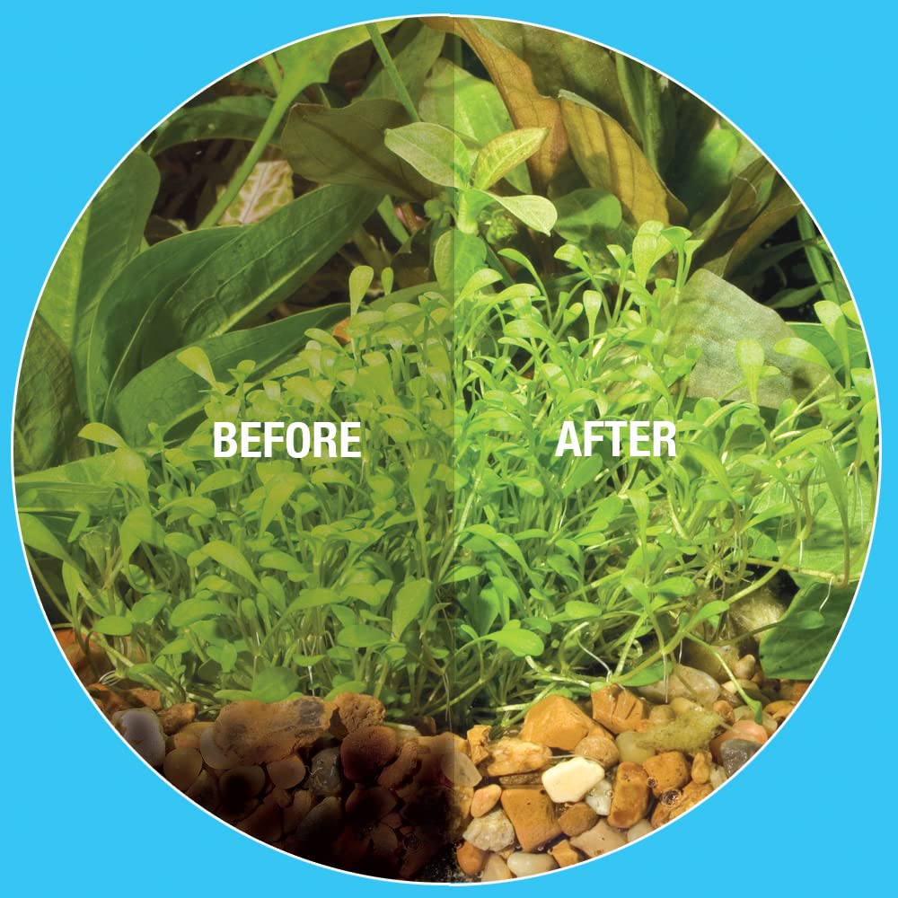 MICROBE-LIFT Gravel & Substrate Cleaner muestra proceso de limpieza del sustrato.