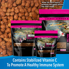 Pellets flotantes de Microbe-Lift para koi y pez dorado, alimentación superficial.