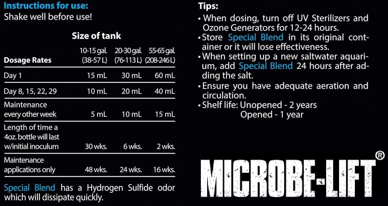 MICROBE-LIFT Special Blend apto para tanques con plantas y corales.
