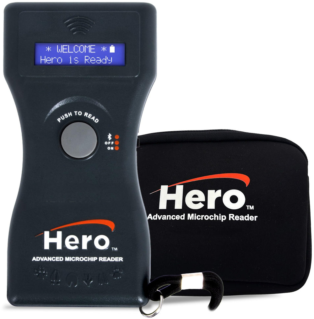 Hero Universal Microchip Scanner con pantalla LCD clara para lectura rápida de microchips