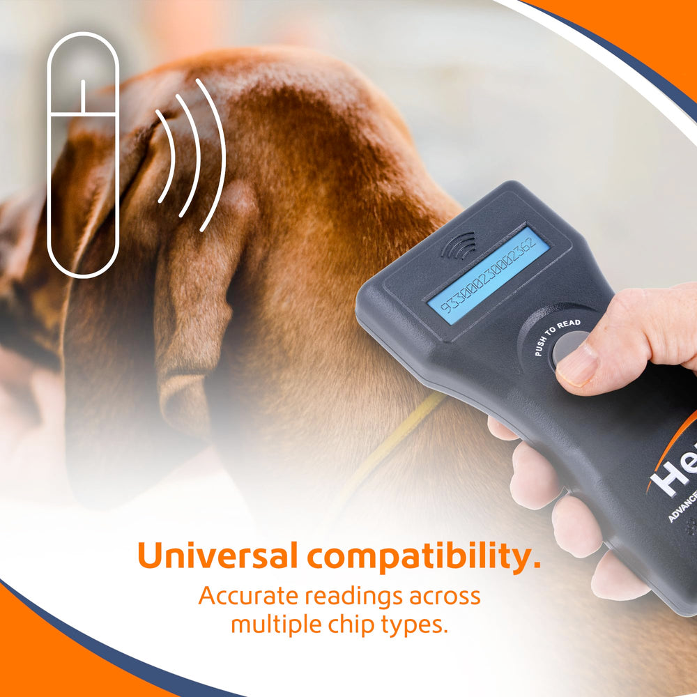 Hero Universal Microchip Scanner ideal para veterinarios y refugios