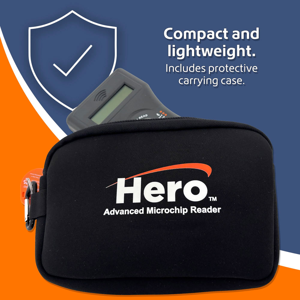 Hero Universal Microchip Scanner lectura clara en pantalla retroiluminada