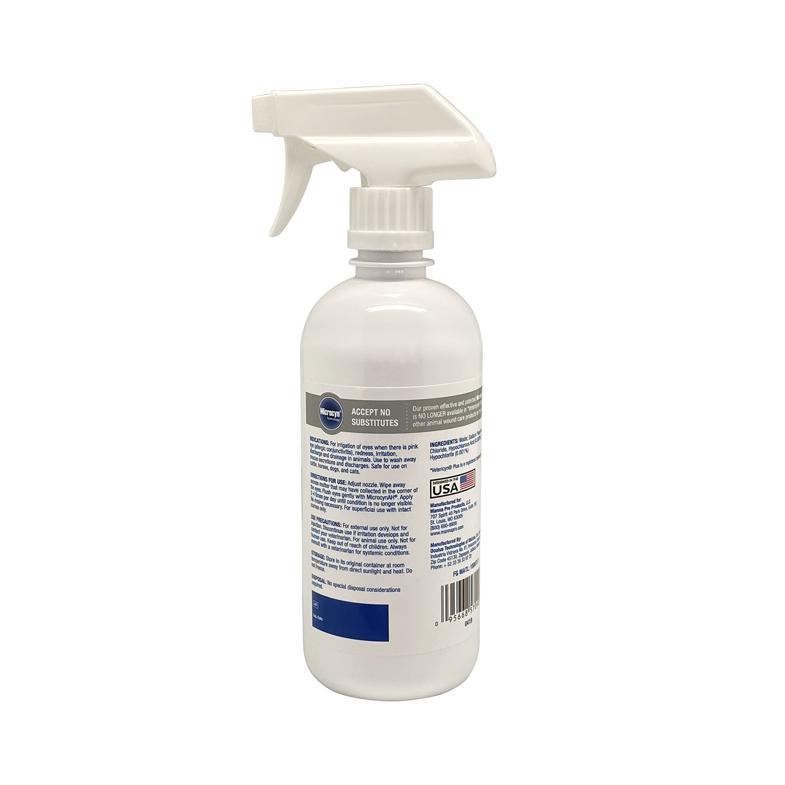 MicrocynAH spray ocular para perros y gatos: aplicación directa y cómoda