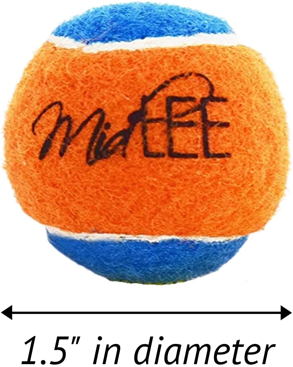 Bola tenis mini naranja-azul, para uso en casa y sesiones cortas