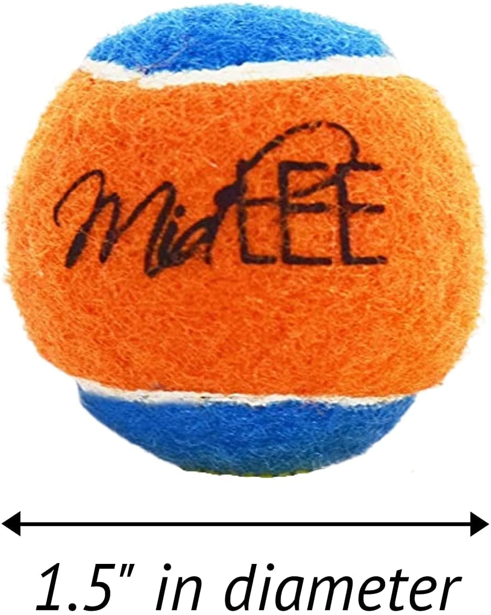 Bola tenis mini naranja-azul, para uso en casa y sesiones cortas