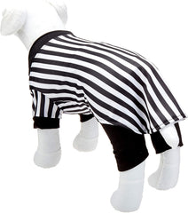 Midlee disfraz árbitro XL con camiseta a rayas incluida complemento perfecto.