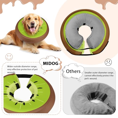 Midog collar inflable con ajuste seguro y duradero para uso diario.