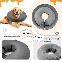 MIDOG collar donut inflable collar desinflado y compacto para viaje