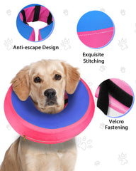 Midog collar inflable diseño con vision clara: permite ver y moverse