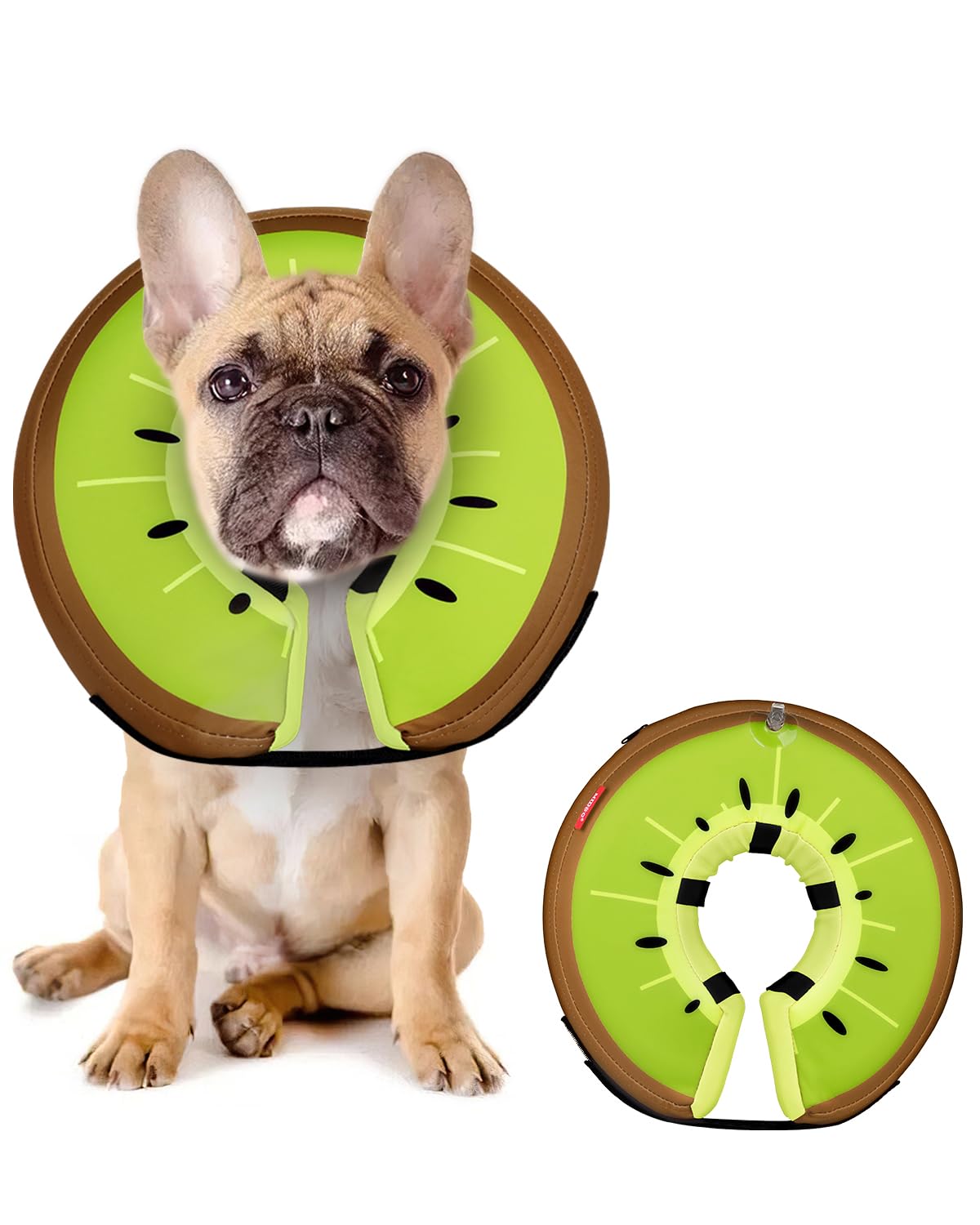 Midog collar inflable suave en estilo donut para perros y gatos, comodidad de recuperación.