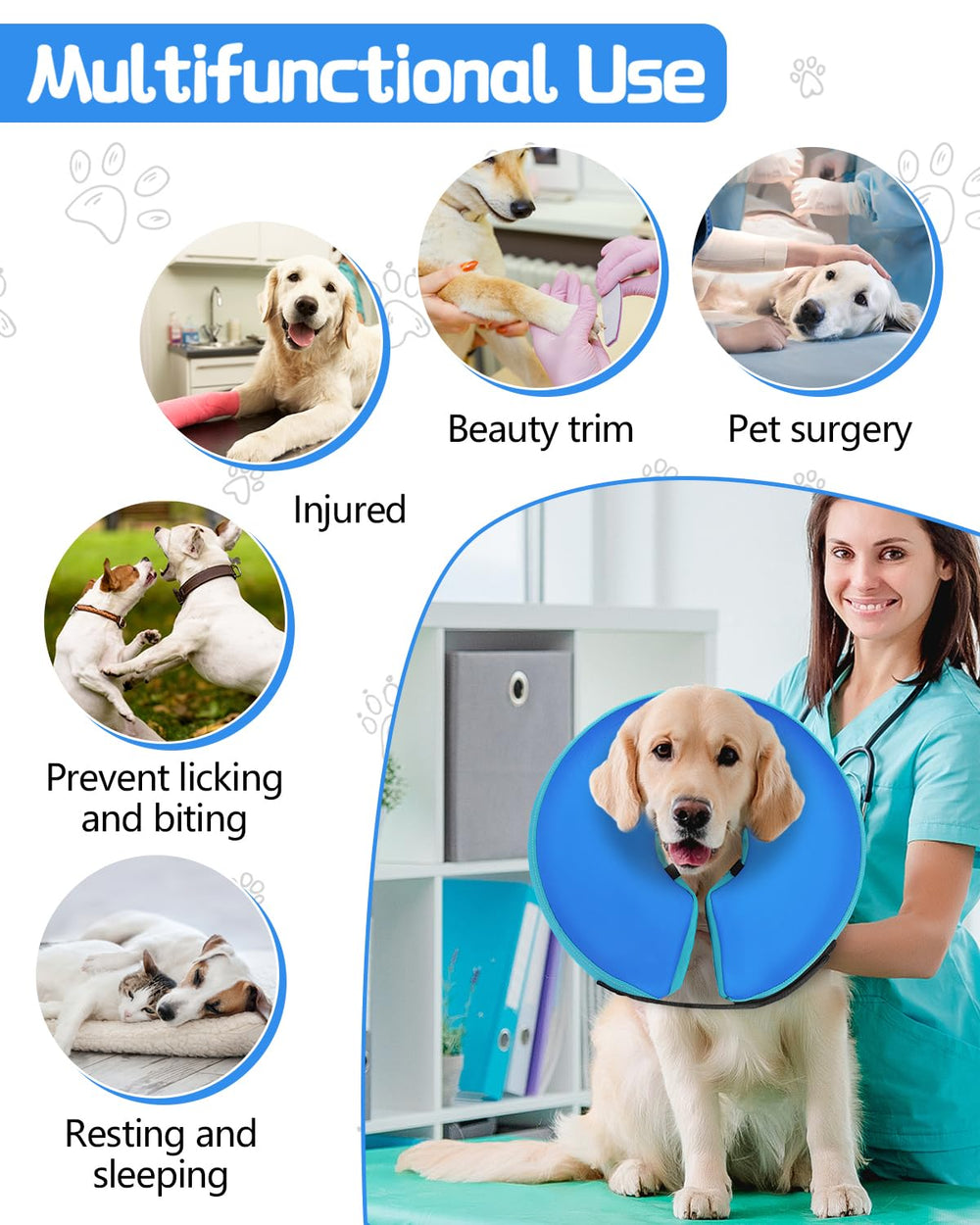 MIDOG collar ligero ideal para uso diario en casa y viajes