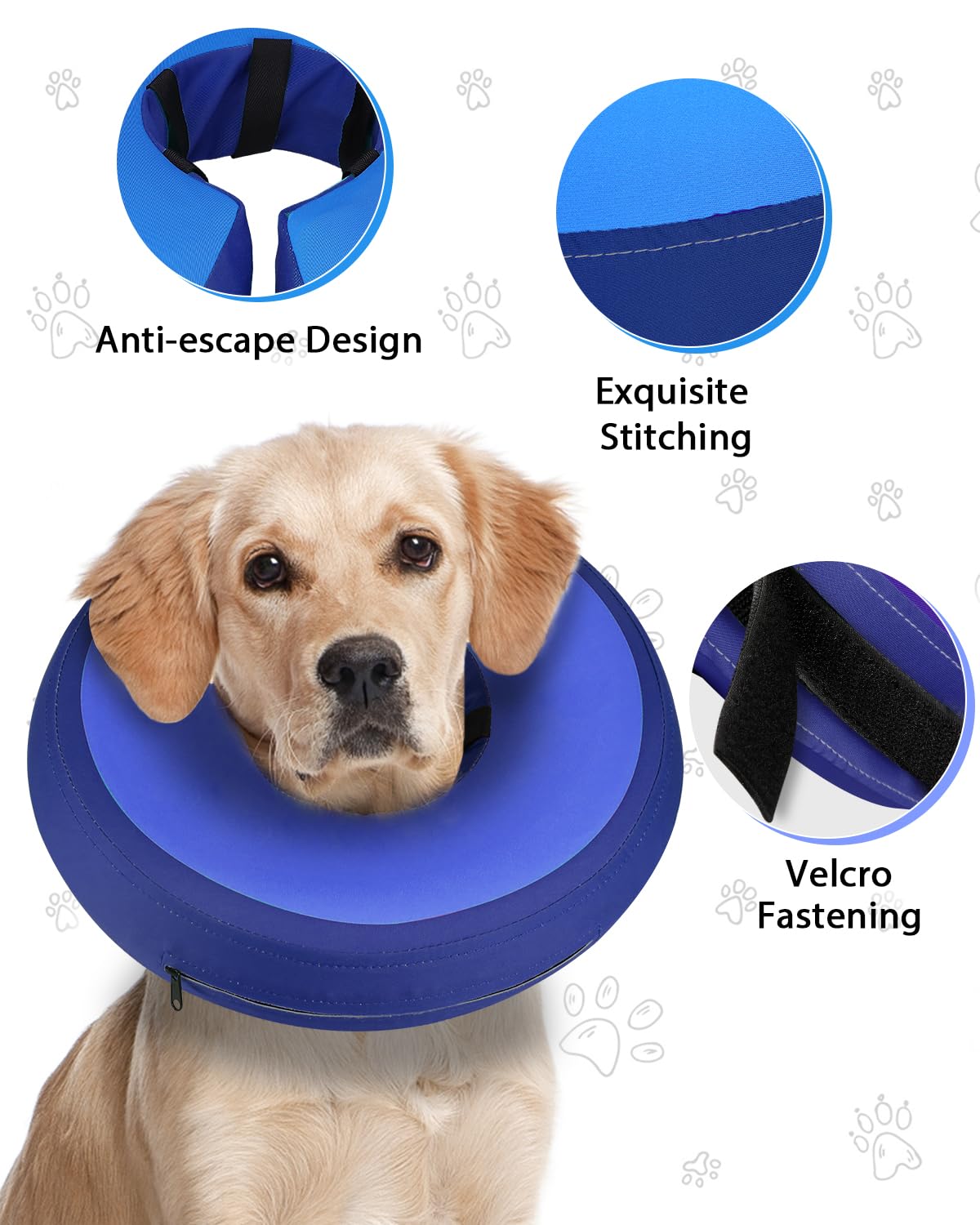 MIDOG cono inflable suave con ajuste seguro para perros y gatos.