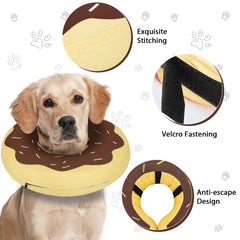 Cono inflable suave de MIDOG para perros grandes, visión sin obstrucción.