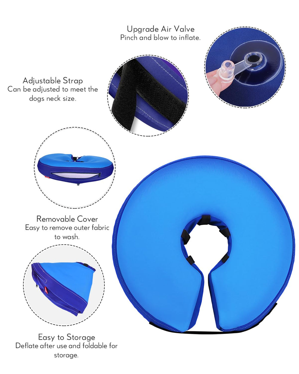 MIDOG cono inflable suave protege la visión y facilita la movilidad.