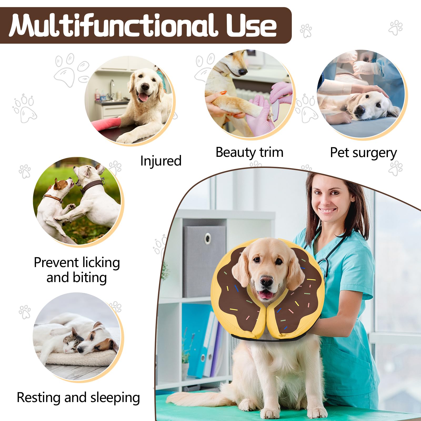 MIDOG collar inflable se desinfla en segundos para almacenamiento compacto