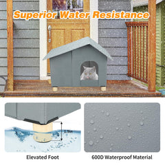Midollarle casa-gato-caliente-exterior-puerta-translucida protección contra frío y corrientes.