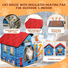 Almohadilla de calefacción y aislamiento en la casita caliente de Midollarle