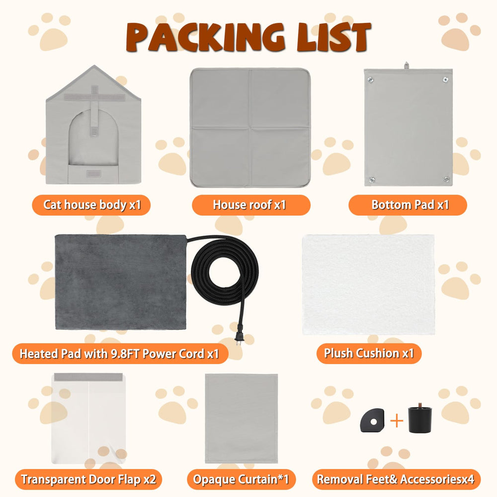 Midollarle empaque accesorios cama gato contenido completo para refugio estable