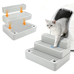 Midollarle escalera de gato de 3 pasos, enfoque ajustable para entrada fácil a la caja