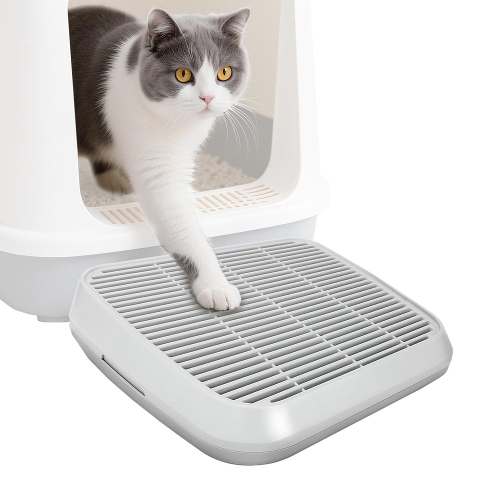 Midollarle rampa para gato arenero entrada, facilita subida y salida con diseño ergonómico.