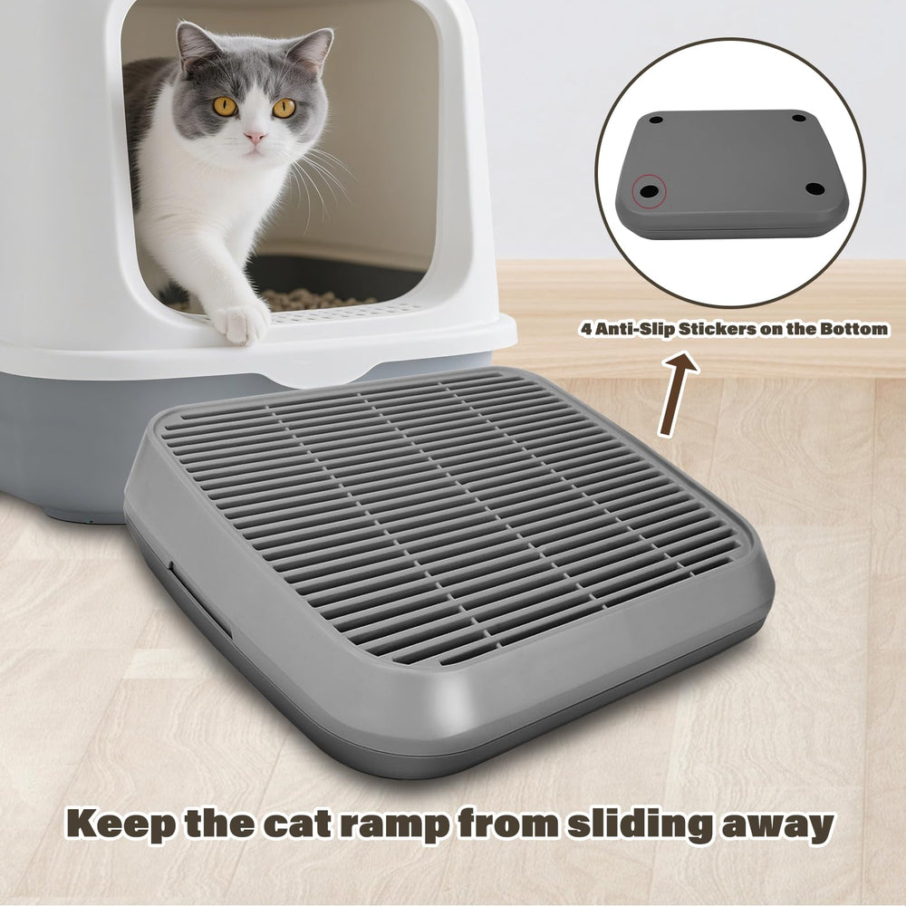 Midollarle rampa para caja de arena, ideal para gatos pequeños y mayores