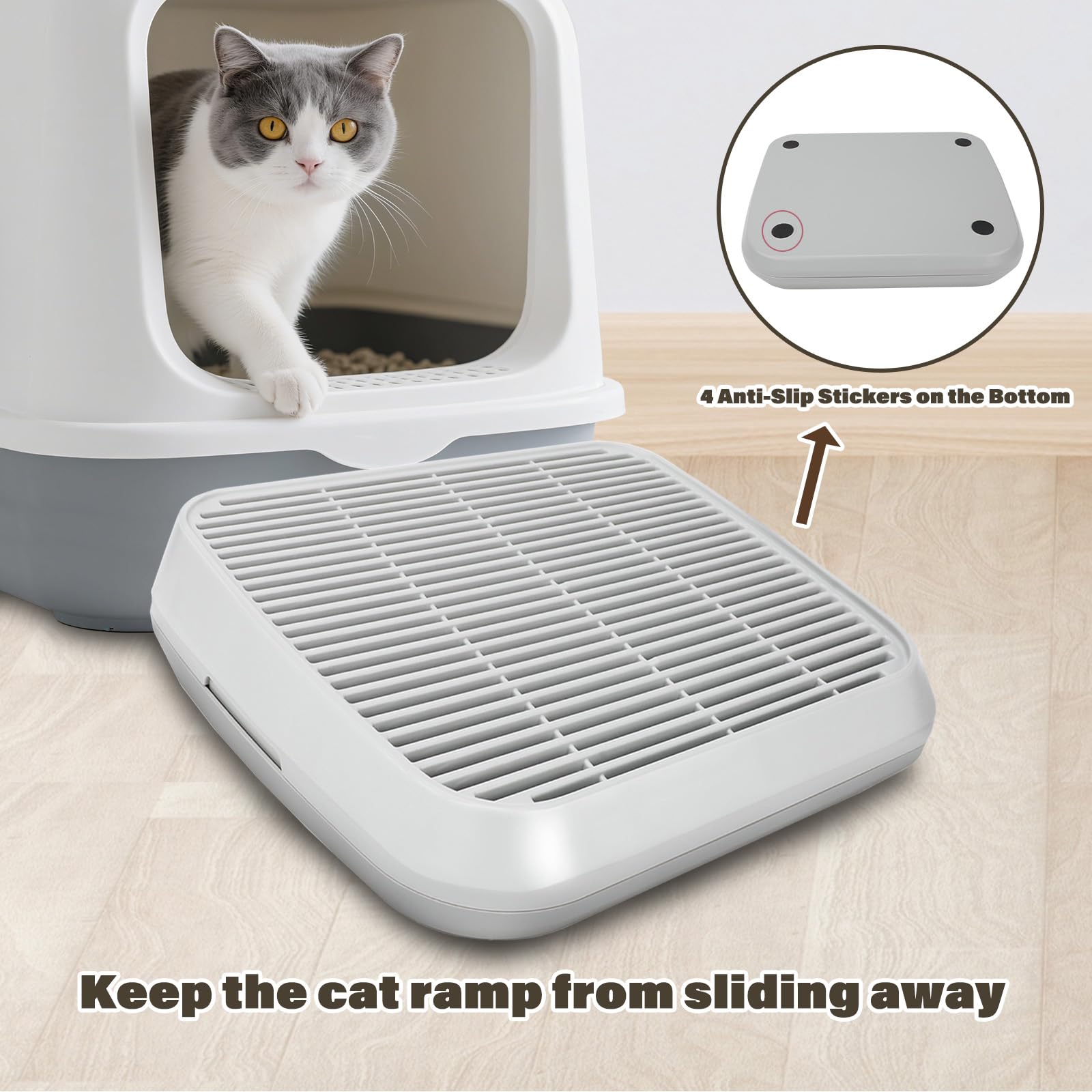 Midollarle seguridad para gatos mayores, entrada suave y antideslizante.